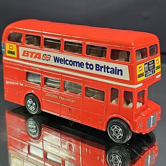 Corgi London Transport Routemaster Double Decker Bus BTA Welcome to Britain 4¾" - Picture 3 of 10